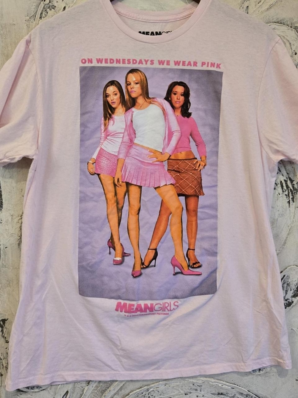 Mean Girls Pink Graphic Mini Skirt Tee